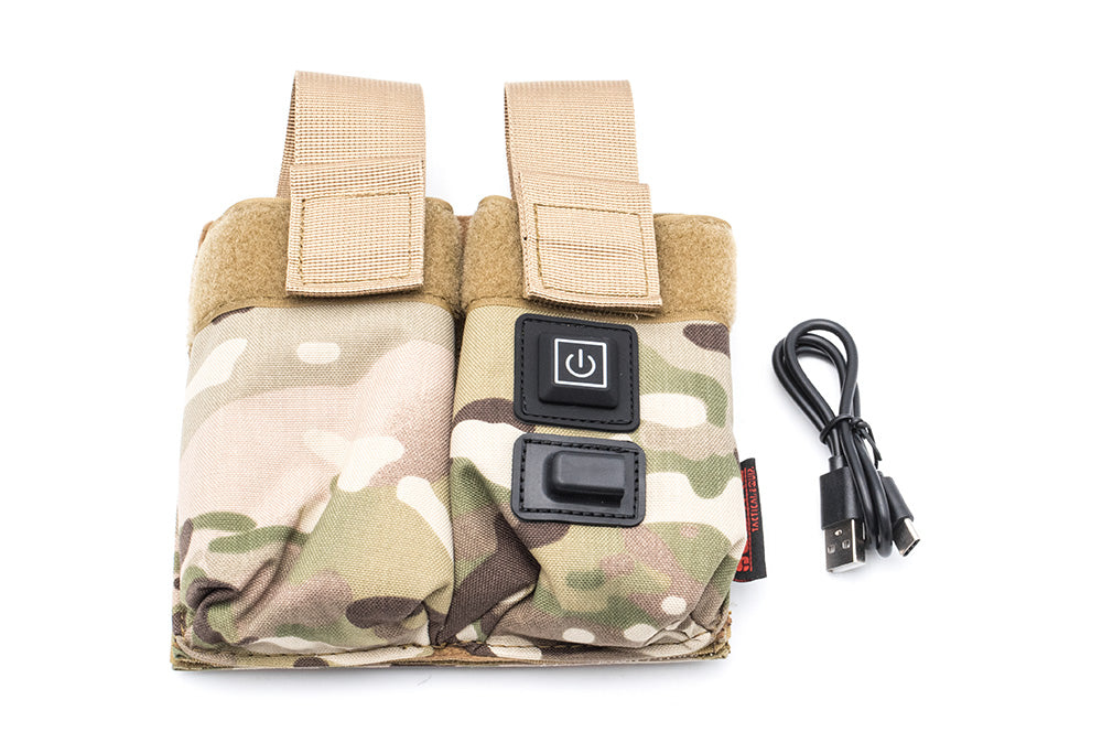 Soetac Warmer Preheat Function Double M4 / AR Double Magazine Pouch-Tan