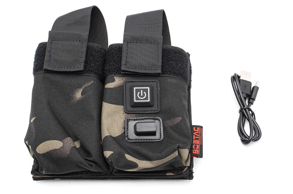 Soetac Warmer Preheat Function Double M4 / AR Double Magazine Pouch-Tan