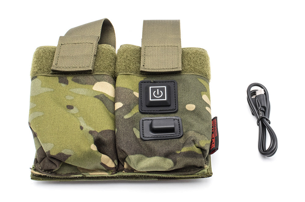 Soetac Warmer Preheat Function Double M4 / AR Double Magazine Pouch-Tan