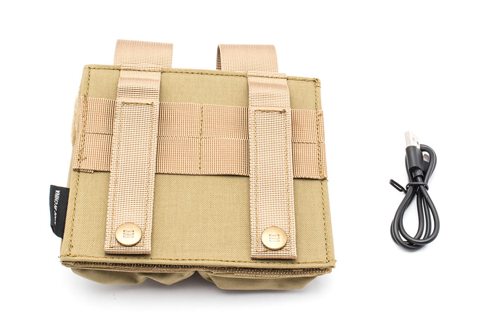 Soetac Warmer Preheat Function Double M4 / AR Double Magazine Pouch-Tan
