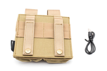 Soetac Warmer Preheat Function Double M4 / AR Double Magazine Pouch-Tan