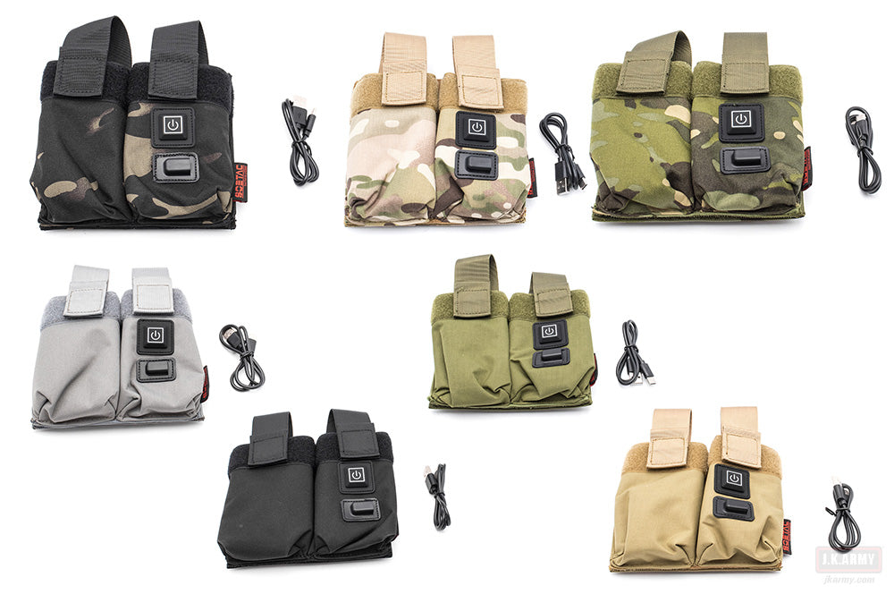 Soetac Warmer Preheat Function Double M4 / AR Double Magazine Pouch-Tan