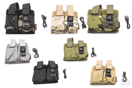 Soetac Warmer Preheat Function Double M4 / AR Double Magazine Pouch-Tan