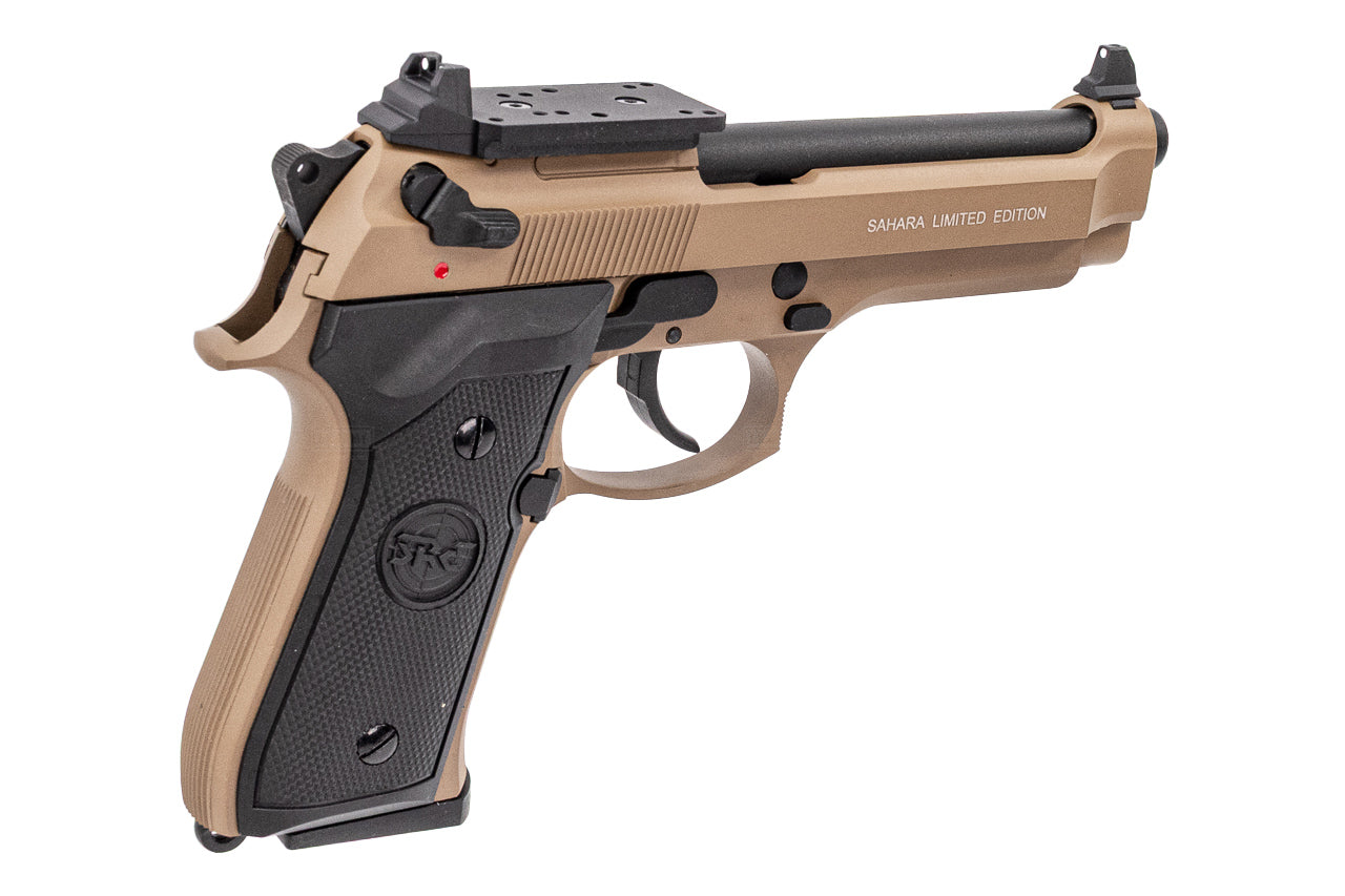 SRC SR92 Optic Ready GBB Pistol Airsoft ( Sahara Limited Edition ) ( M92 )