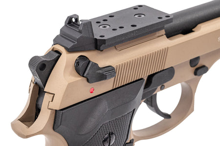 SRC SR92 Optic Ready GBB Pistol Airsoft ( Sahara Limited Edition ) ( M92 )