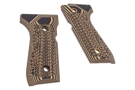SRC CNC G10 Grip "C" Ops Texture Panel Set For SR92 GBBP Series ( FDE )