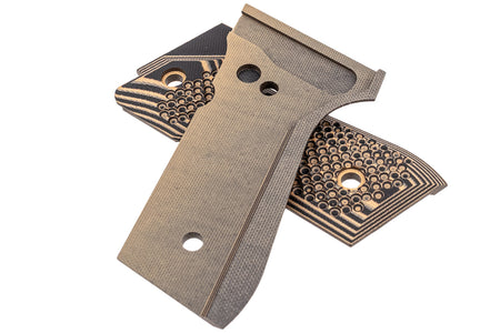 SRC CNC G10 Grip "C" Ops Texture Panel Set For SR92 GBBP Series ( FDE )