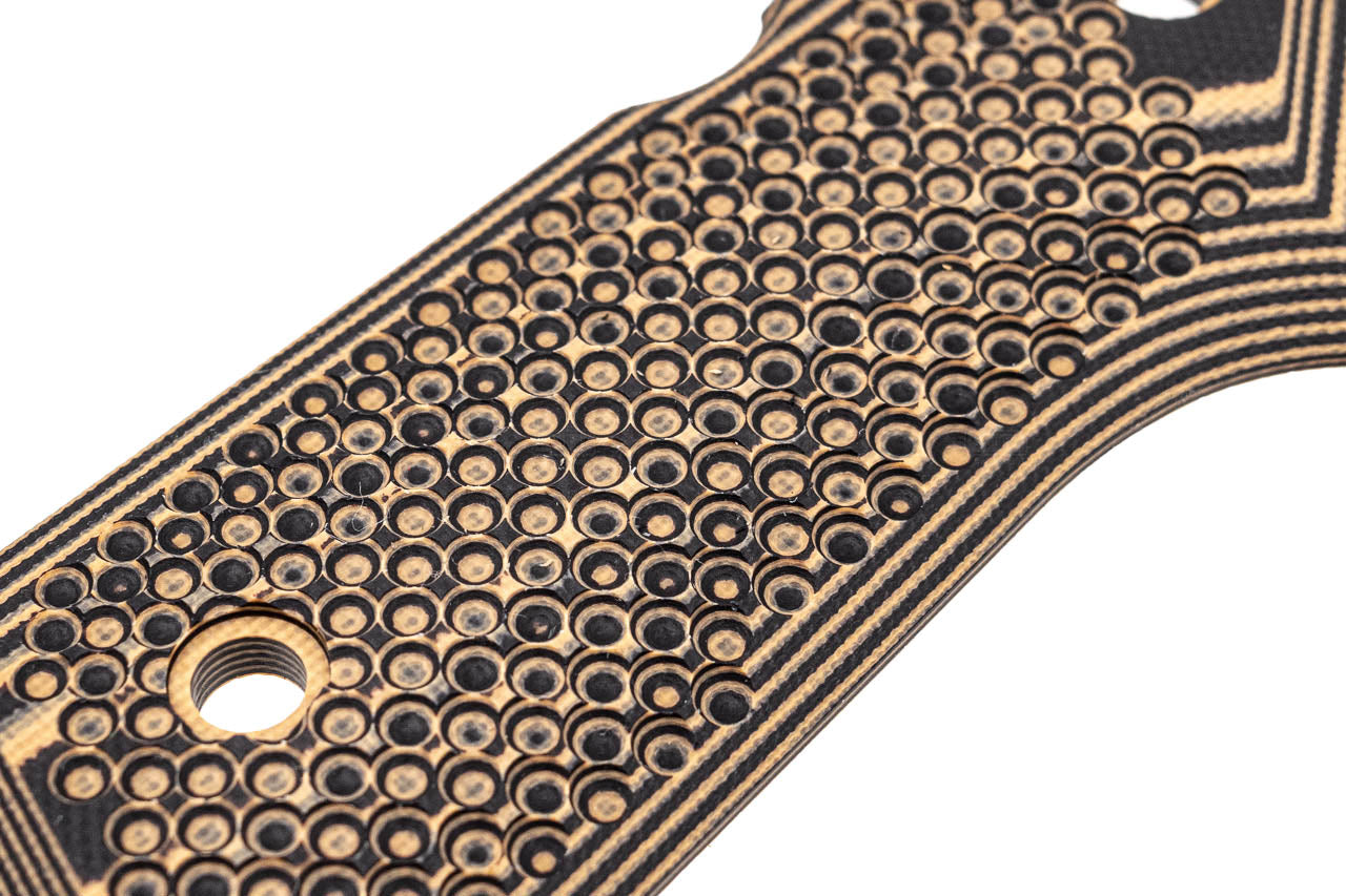 SRC CNC G10 Grip "C" Ops Texture Panel Set For SR92 GBBP Series ( FDE )