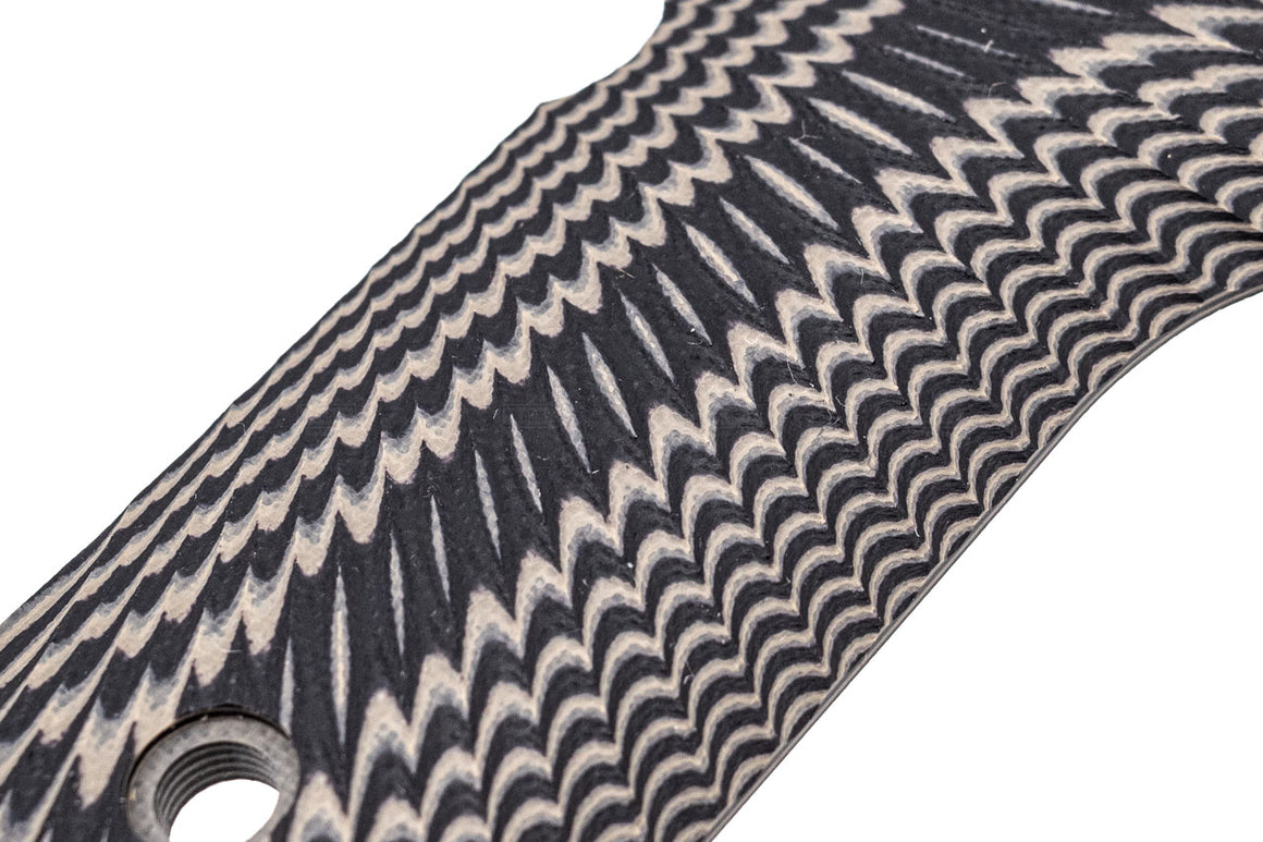 SRC CNC G10 Grip "S" Ops Texture Panel Set For SR92 GBBP Series ( BK )