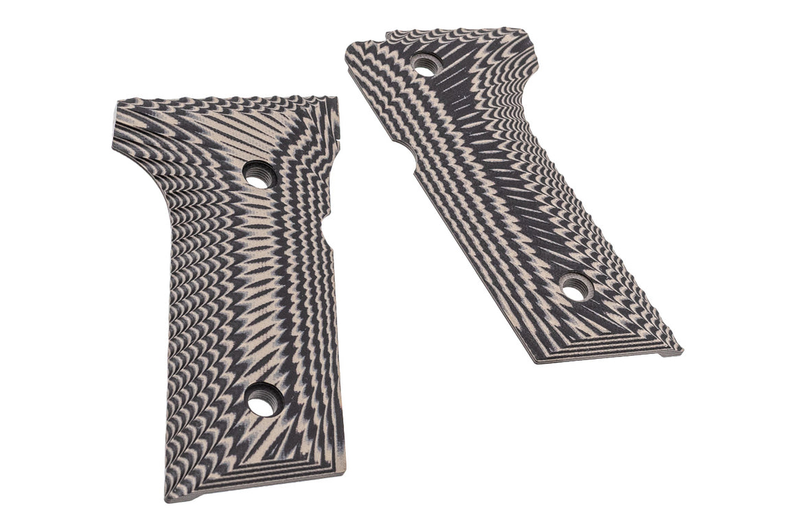 SRC CNC G10 Grip "S" Ops Texture Panel Set For SR92 GBBP Series ( BK )