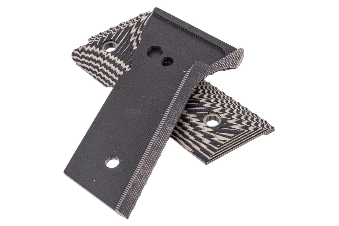 SRC CNC G10 Grip "S" Ops Texture Panel Set For SR92 GBBP Series ( BK )