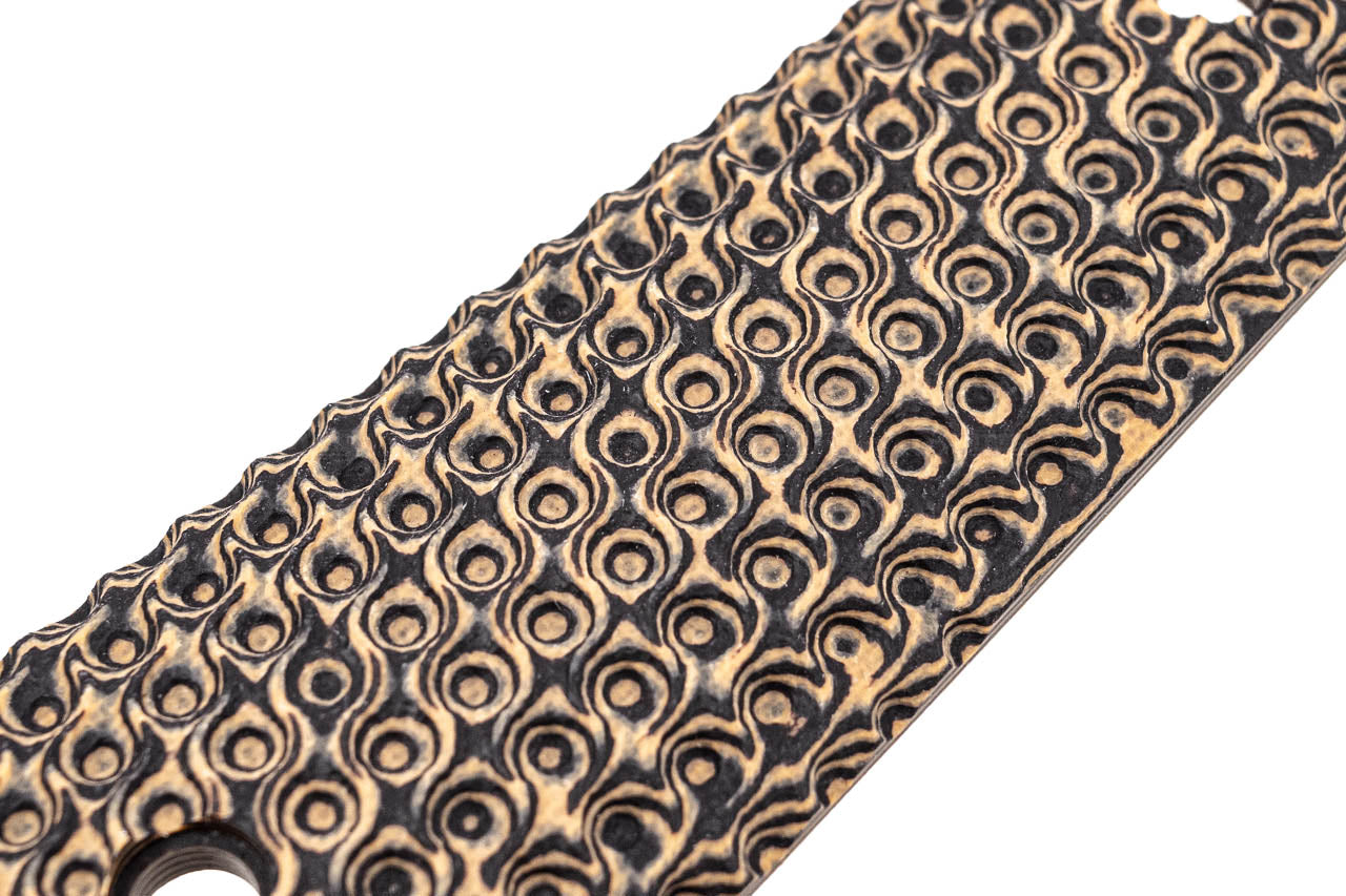 SRC CNC G10 Grip Full Size Texture Panel Set For Marui TM 1911 GBBP Series ( Delta Grey )