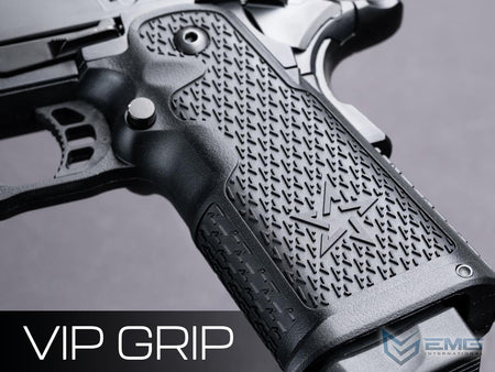 EMG Staccato Licensed XL 2011 CNC AI Slide Hi-Capa GBBP Gas Blowback Pistol Airsoft ( Model: VIP Grip / CNC / Green Gas )