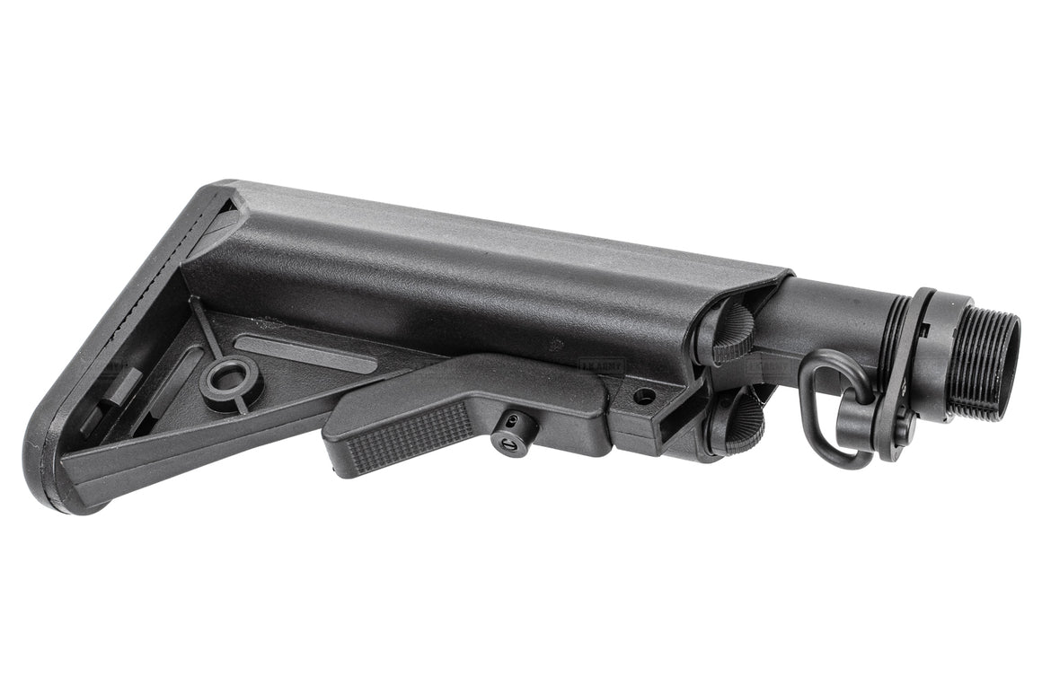 T8 C Style Stock + 6P Buffer Tube Combo Set for Marui TM MWS GBBR ( Black / DE )-Dark Earth ( DE )