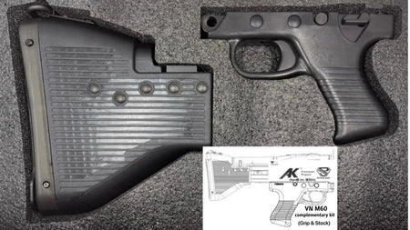 T8 SP Systems x A&K Complementary Kit Set Grip & Stock for M60VN AEG Airsoft Series