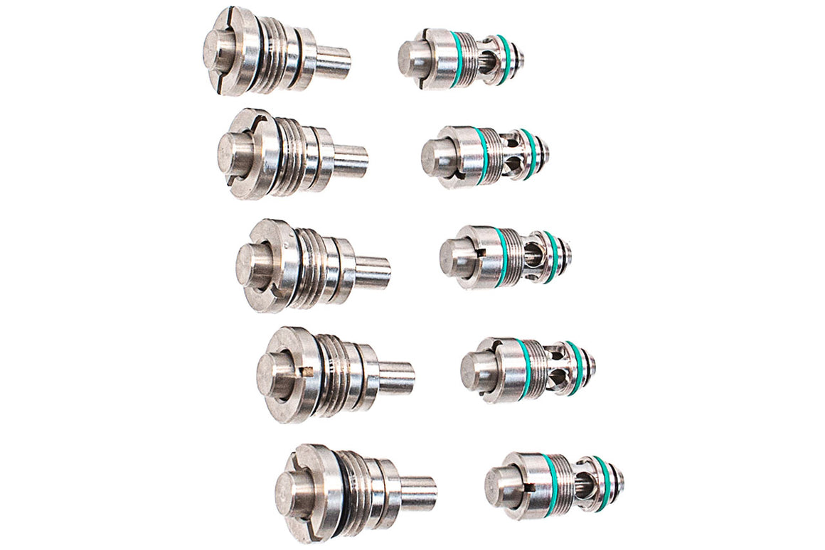 SP System T8 Steel Valve Knocker & Output Valve For EMG Lancer System Licensed L5-AWM MWS Gas Magazine ( 5 Piece Set )