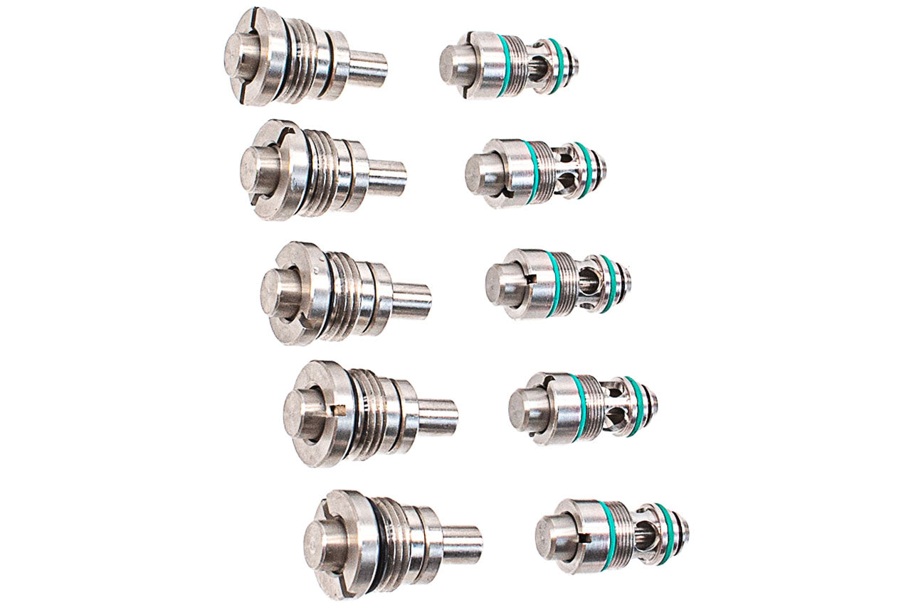 SP System T8 Steel Valve Knocker & Output Valve For EMG Lancer System Licensed L5-AWM MWS Gas Magazine ( 5 Piece Set )