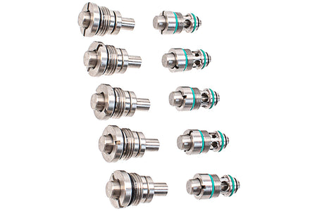 SP System T8 Steel Valve Knocker & Output Valve For EMG Lancer System Licensed L5-AWM MWS Gas Magazine ( 5 Piece Set )