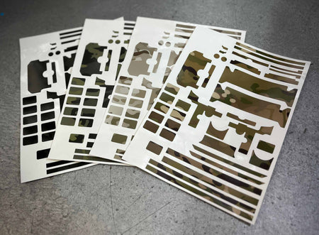 Trident Airsoft NVG Camo Sticker Combo For Digital Night Vision Goggles-MC TROPIC STYLE