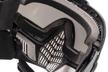 FMA F5 Professional Storm Goggle Mask ( Tactical Paintball Full Face Mask Double Layers Lens )-Black Body/Black Lens