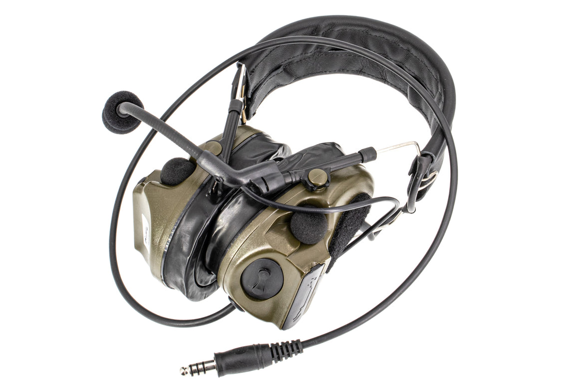TCA COMTAC III V2 Noise Reduction Headset - Single Channel NATO 7.1mm Connector ( CT3 ) Olive Drab