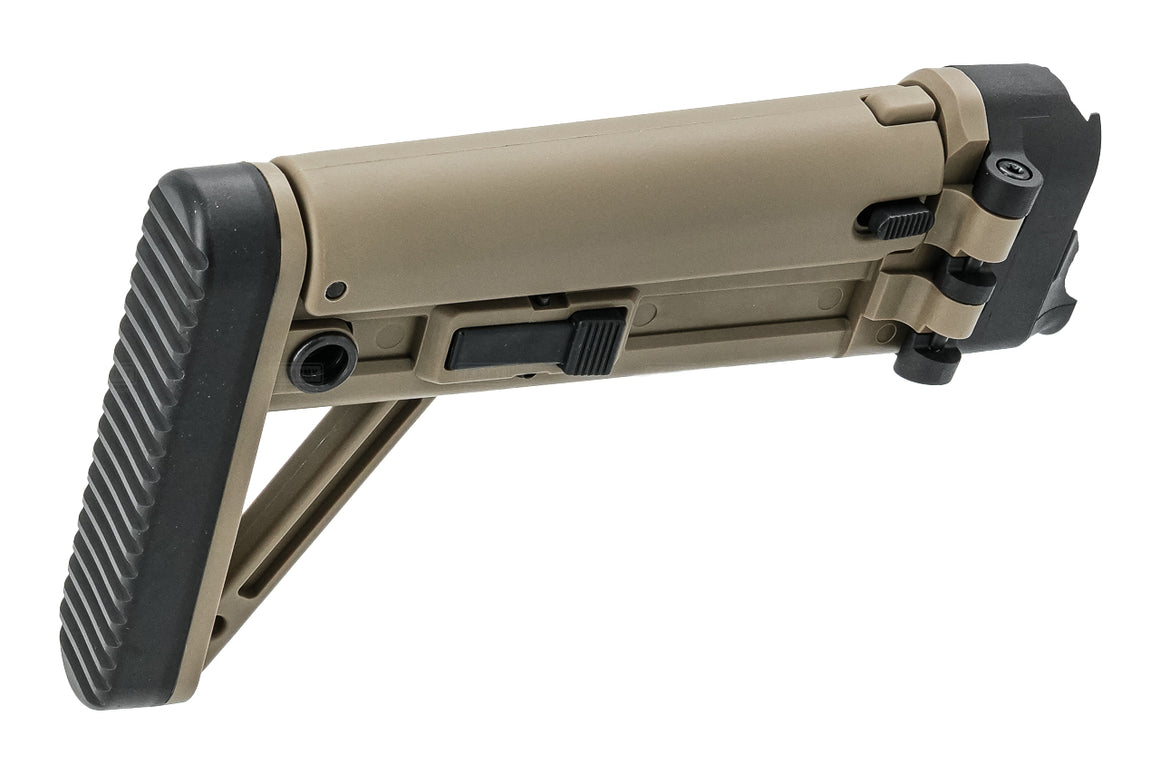 TASK FORCE MBT Adjustable Folding Stock For SIG AIR / VFC MCX AEG / APFG S Series GBBR ( 1913 20mm Rail Adaptor )