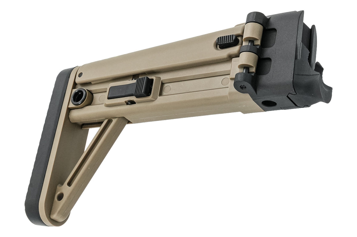 TASK FORCE MBT Adjustable Folding Stock For SIG AIR / VFC MCX AEG / APFG S Series GBBR ( 1913 20mm Rail Adaptor )
