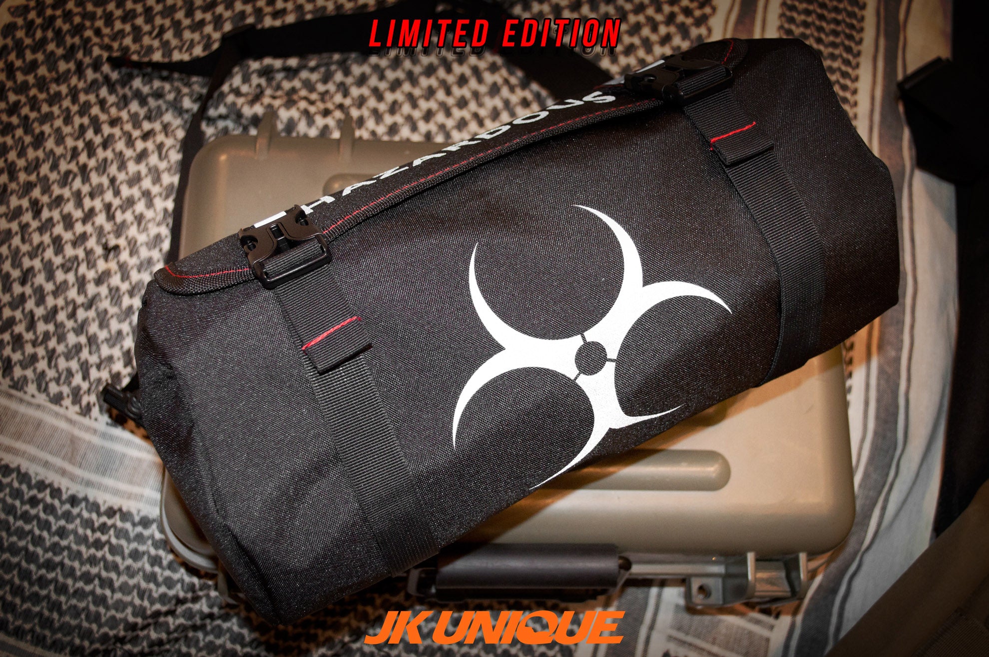 The Division Cosplaying Game Dark Zone Bag ( HAZARDOUS ) ( SHD Agent ) ( Black Limited Edition )