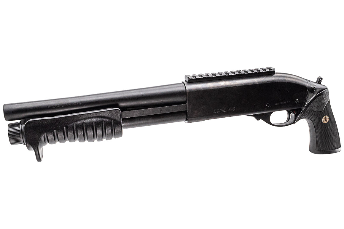 Tokyo Marui M870 Pump Action Breacher Gas Shotgun Airsoft ( Black )