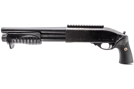 Tokyo Marui M870 Pump Action Breacher Gas Shotgun Airsoft ( Black )