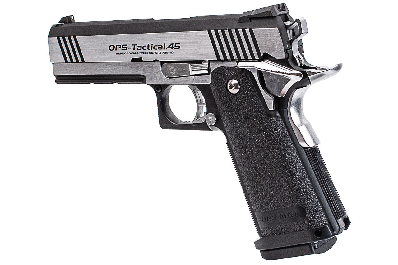 Tokyo Marui Hi-Capa 4.3 Custom Dual Stainless GBB Pistol Airsoft ( Silver )
