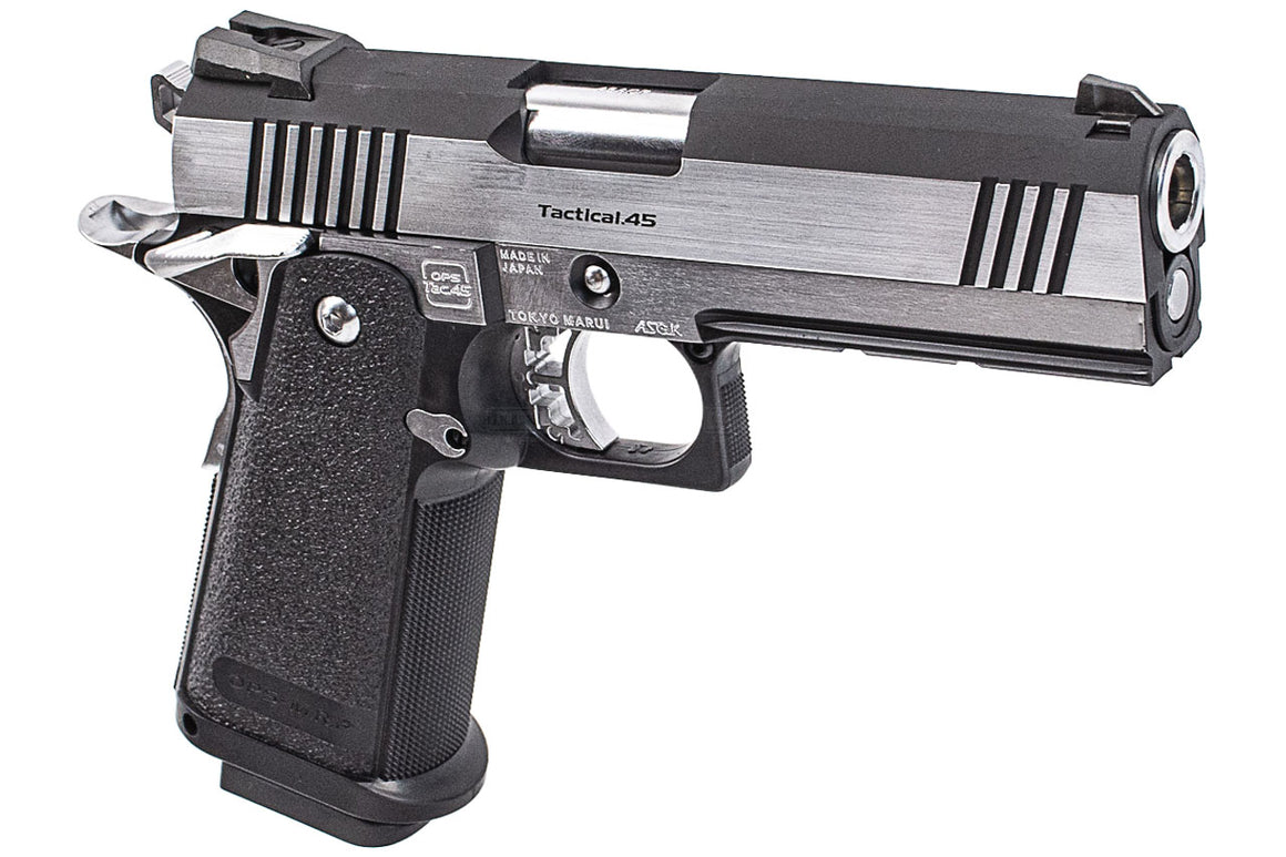 Tokyo Marui Hi-Capa 4.3 Custom Dual Stainless GBB Pistol Airsoft ( Silver )