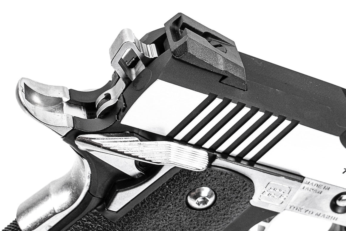 Tokyo Marui Hi-Capa 4.3 Custom Dual Stainless GBB Pistol Airsoft ( Silver )