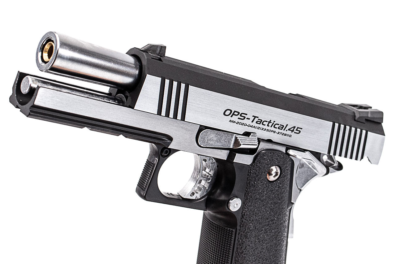 Tokyo Marui Hi-Capa 4.3 Custom Dual Stainless GBB Pistol Airsoft ( Silver )