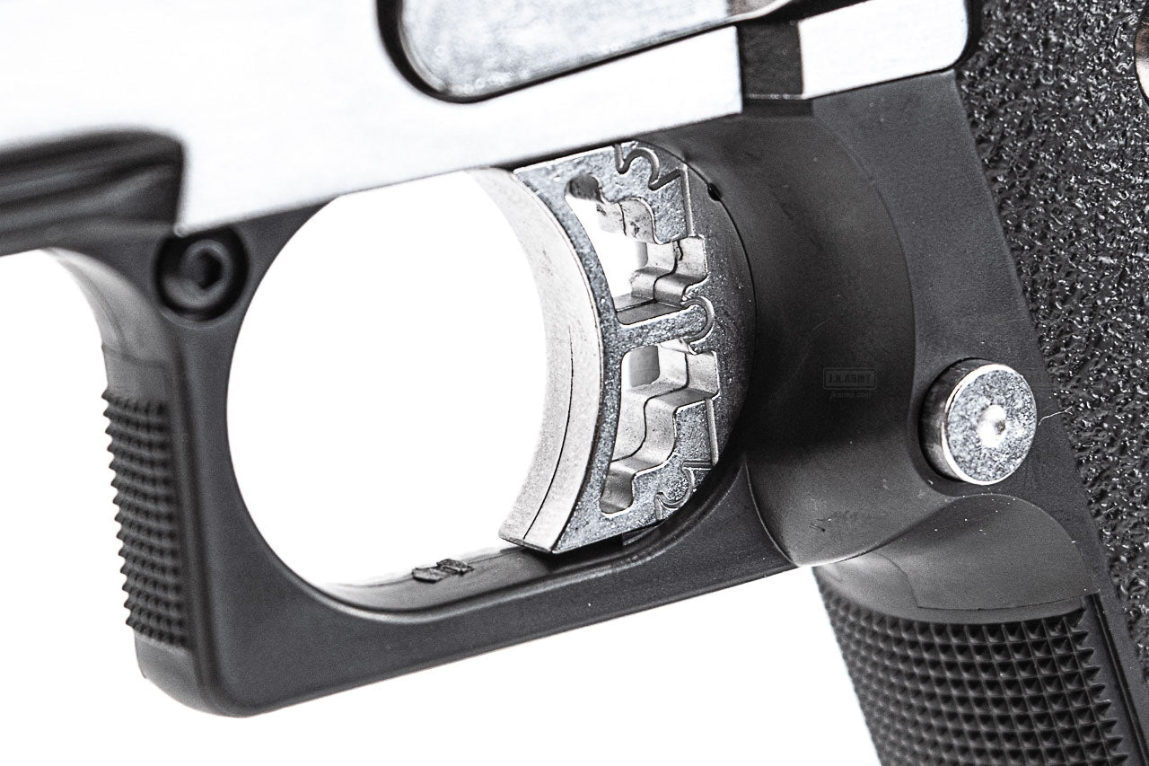 Tokyo Marui Hi-Capa 4.3 Custom Dual Stainless GBB Pistol Airsoft ( Silver )