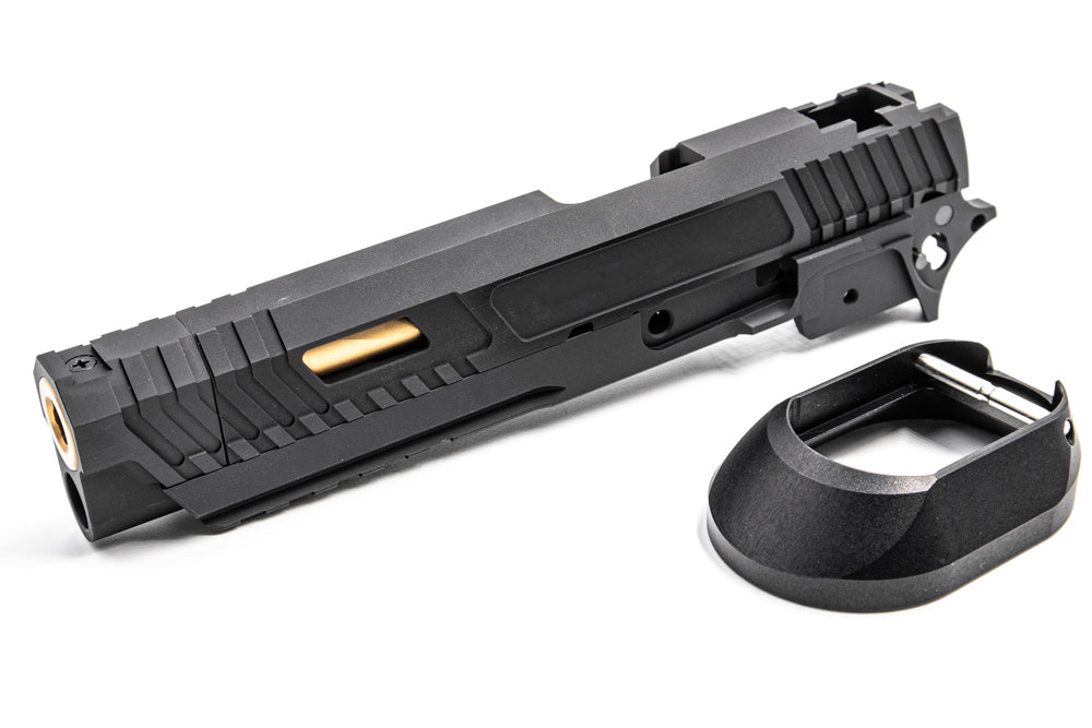 Nova CNC Aluminum T Style JW3 Combat Master Sight Block Barrel Version for Marui Hi-Capa GBB Series ( 5.4 Size Version )