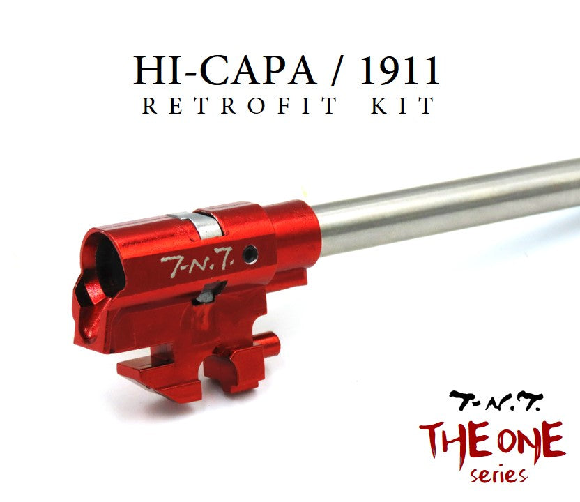 TNT THE ONE TDC Hop Up Retrofit Kit for Hi-Capa Series GBBP Series ( S+ Precision Inner Barrel & H.L.R. Bucking )-170mm ( 6.7inch / MP7 / QHB SBR )