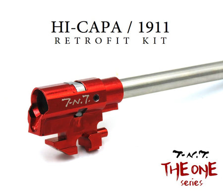 TNT THE ONE TDC Hop Up Retrofit Kit for Hi-Capa Series GBBP Series ( S+ Precision Inner Barrel & H.L.R. Bucking )-170mm ( 6.7inch / MP7 / QHB SBR )