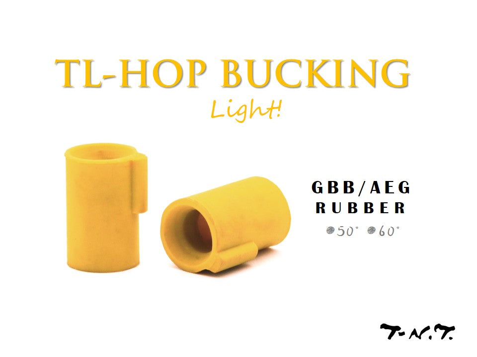 TNT TL Hop Up Rubber Bucking for Marui TM / VFC / WE / KJ GBB Pistol & GBBR / AEG ( 2pcs/pack ) ( Yellow )-AEG-50°