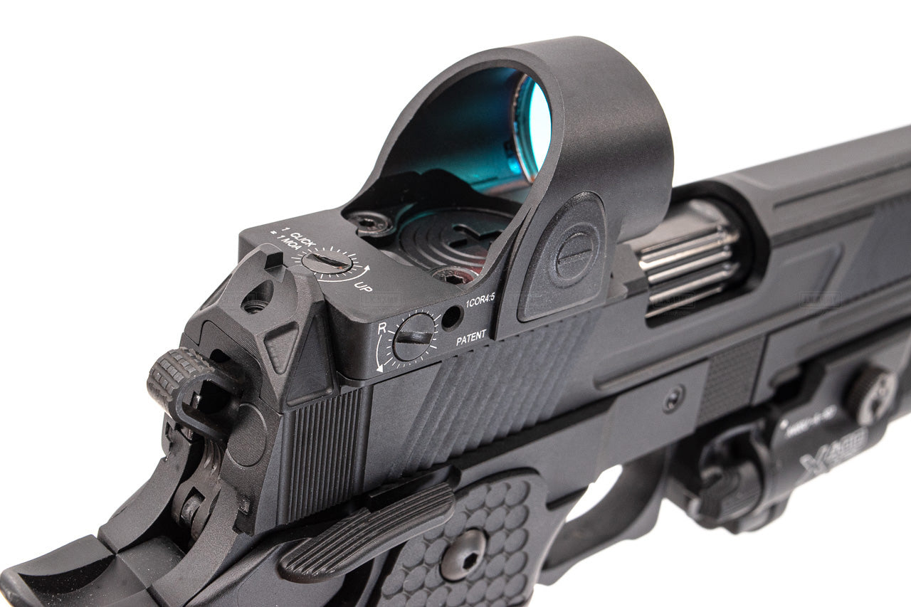 Toxicant FI Style V9 Slide Kit For Marui TM Hi-Capa GBBP Airsoft ( Black Slide ) ( Limited Edition )-TiN Gold Outer Barrel