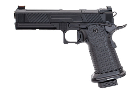 Toxicant FI Style V9 Slide Kit For Marui TM Hi-Capa GBBP Airsoft ( Black Slide ) ( Limited Edition )-TiN Gold Outer Barrel