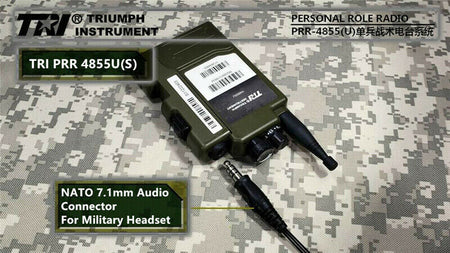 TRI 4855U Type L Personal Tactical Radio Walkie Talkie ( OD ) ( Lemo Connector )