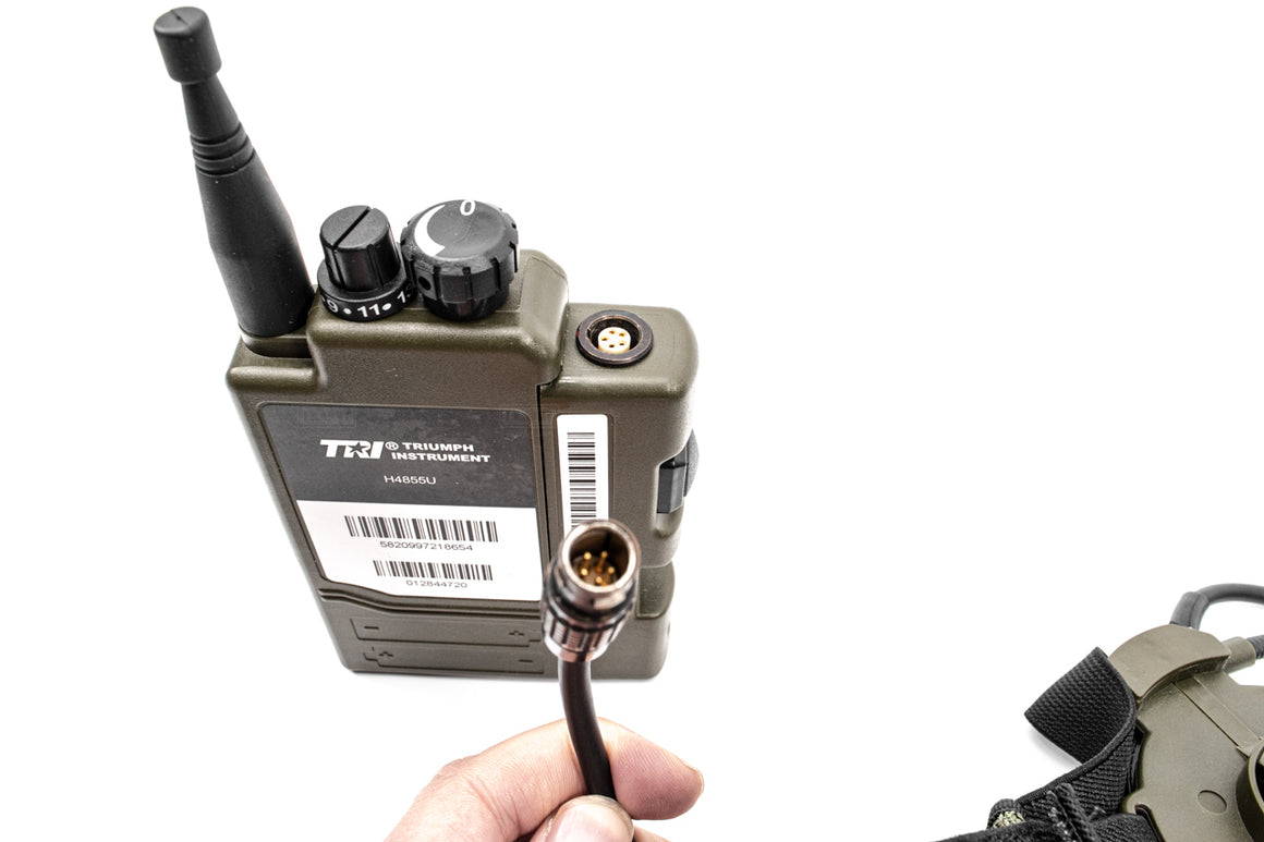 TRI 4855U Type L Personal Tactical Radio Walkie Talkie ( OD ) ( Lemo Connector )