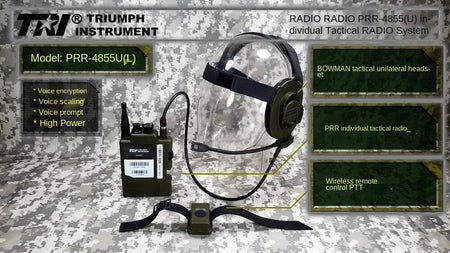 TRI 4855U Type L Personal Tactical Radio Walkie Talkie ( OD ) ( Lemo Connector )