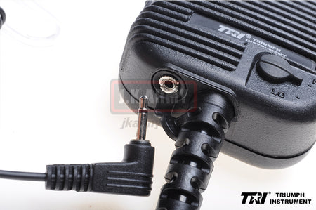 TRI Hand Speaker PTT ( Military Pin Ver. ) with Jack Air Tube Microphone ( BK )