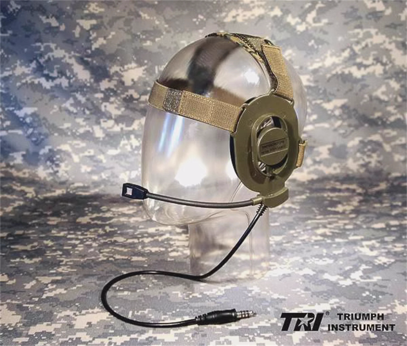 TRI BOWMAN Tactical Earphones  Headset Radio System ( Military Standard 7.1mm )