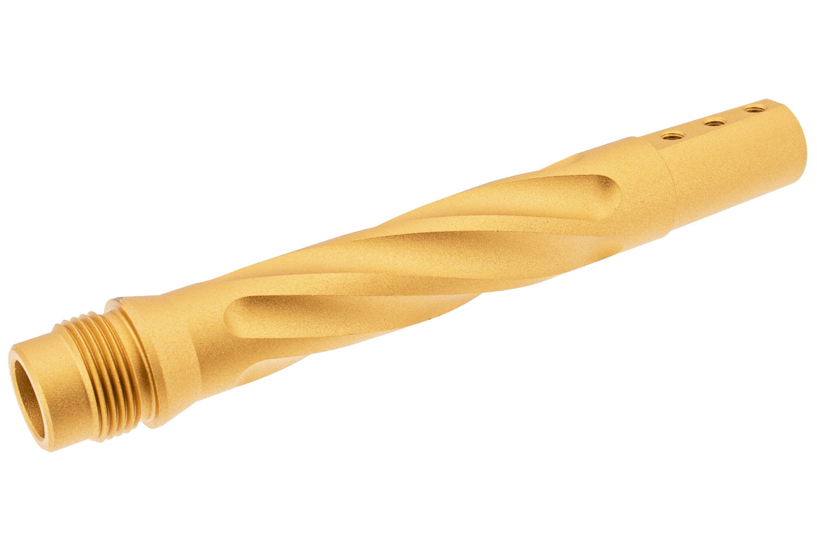 TTI Airsoft TP22 Fluted Twisted Outer Barrel For TTI TP22 Competition GBBP Series-Gold
