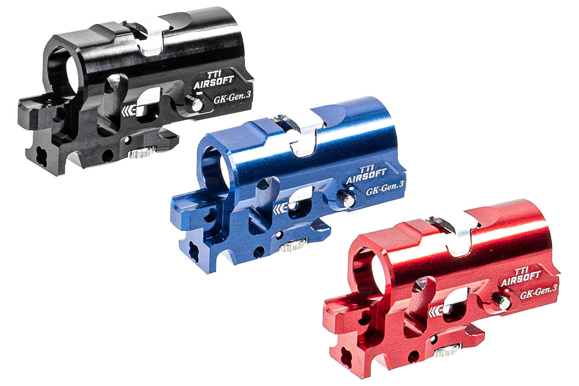 TTI Airsoft CNC Aluminum G-Series Infinity TDC Hop-Up Chamber For Marui TM G-Model GBBP Series-Red