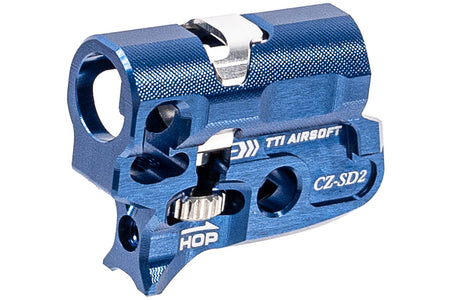 TTI Airsoft CNC Aluminum Infinity One Piece TDC Hop Up Chamber For KJ Works CZ-75 / Shadow 2 GBBP ( Blue )