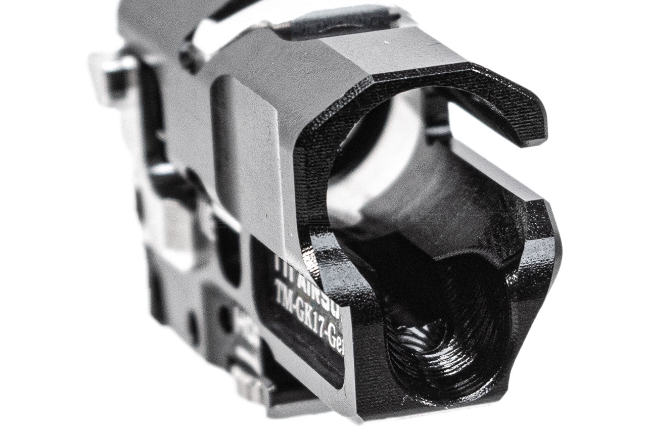 TTI Airsoft Infinity CNC Aluminum One Piece TDC Hop Up Chamber For Marui TM G17 Gen4 GBBP Series -Blue